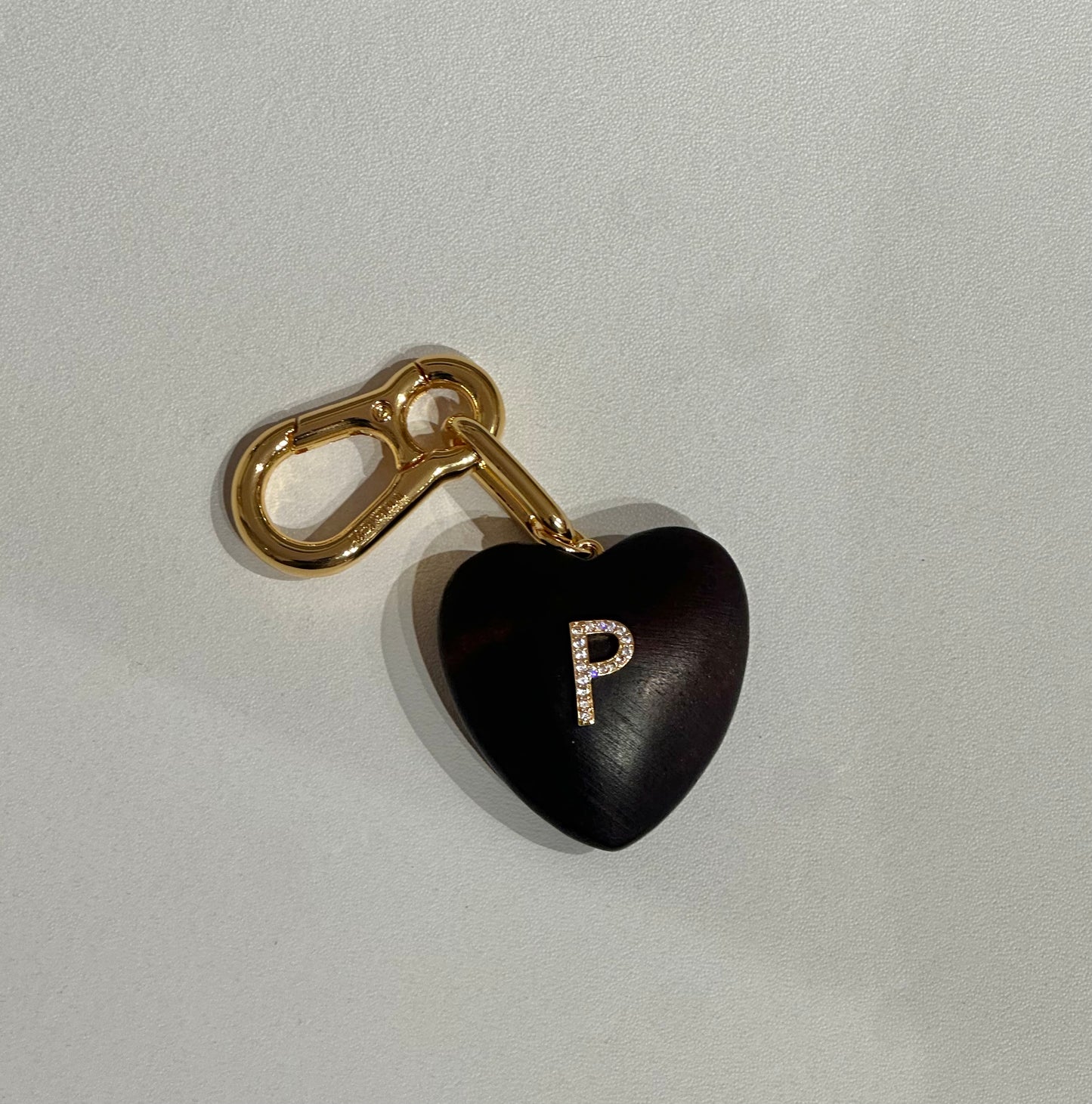 Initial Heart Key chain