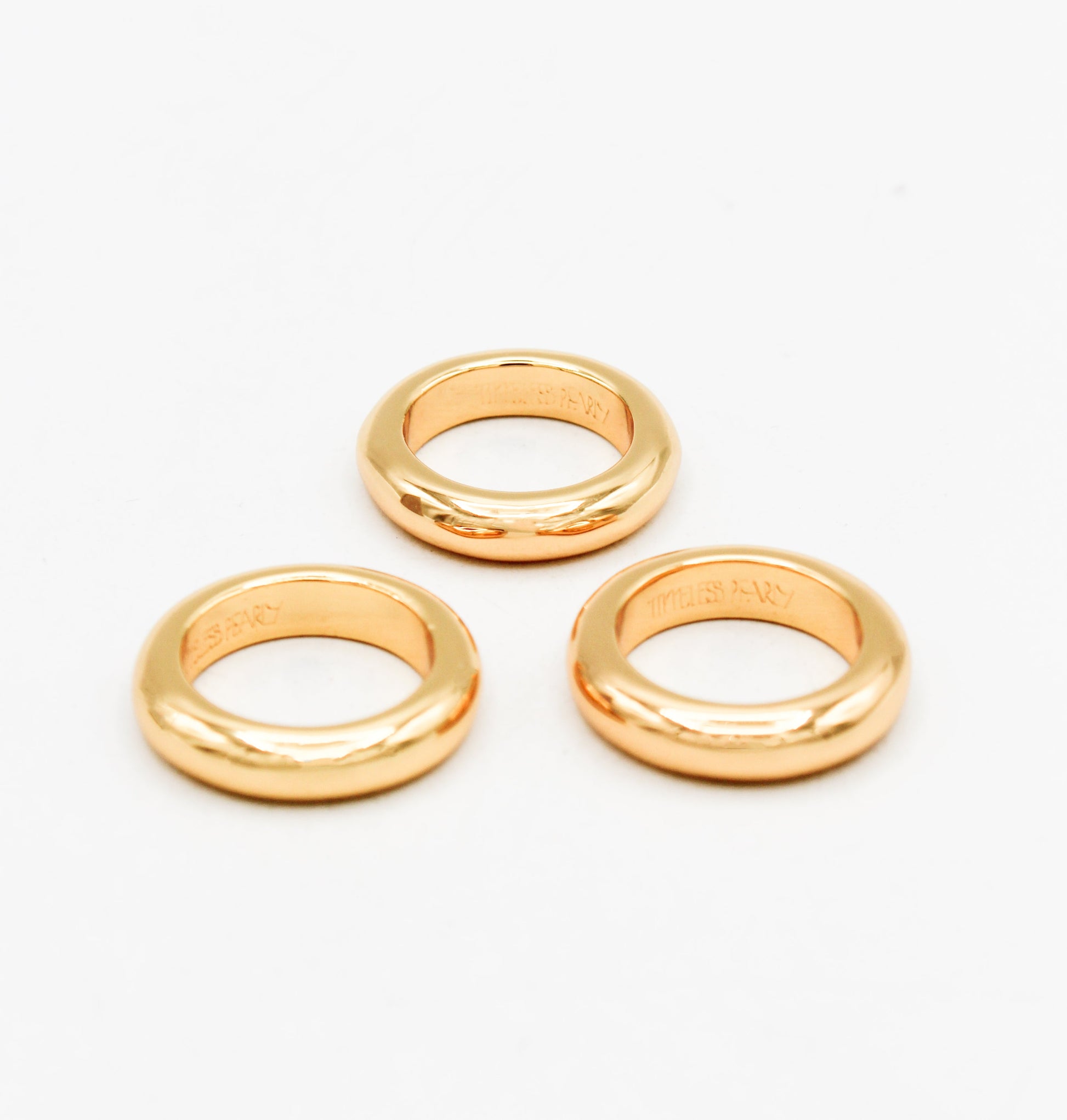 Gold rings Timeless Pearly