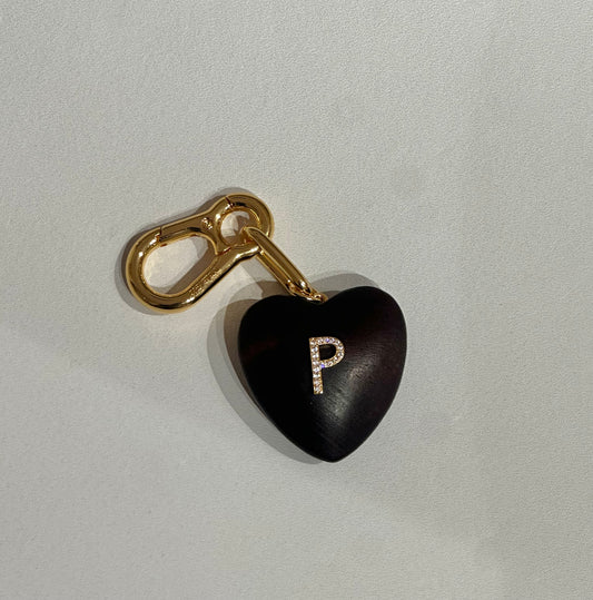 Initial Heart Key chain